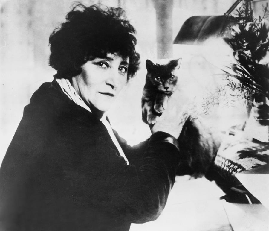 Cat Photograph - Colette 1873-1954 As The Most Honored by Everett