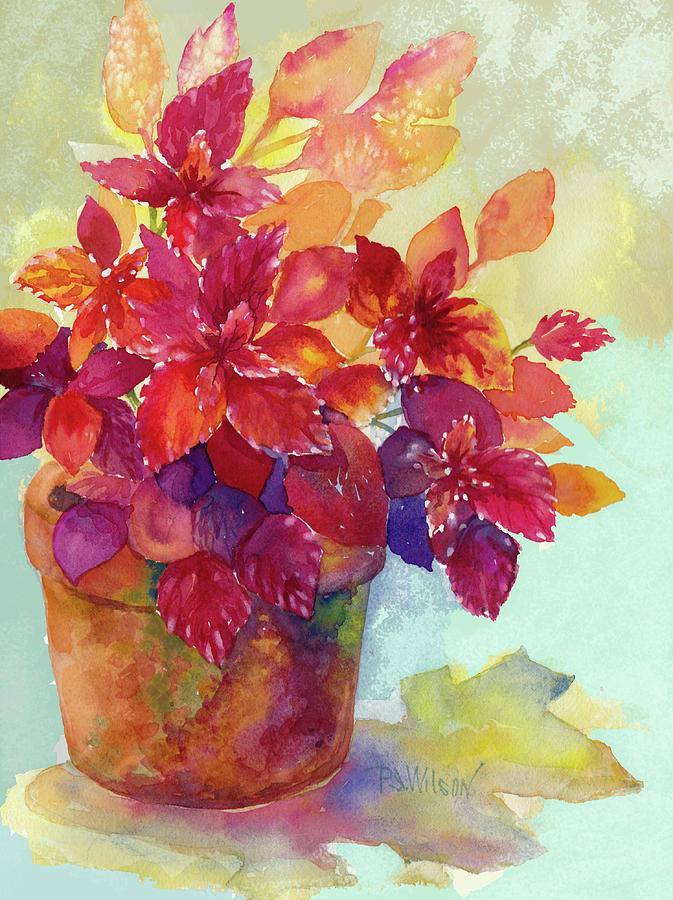 Coleus  Mixed Media by Peggy Wilson