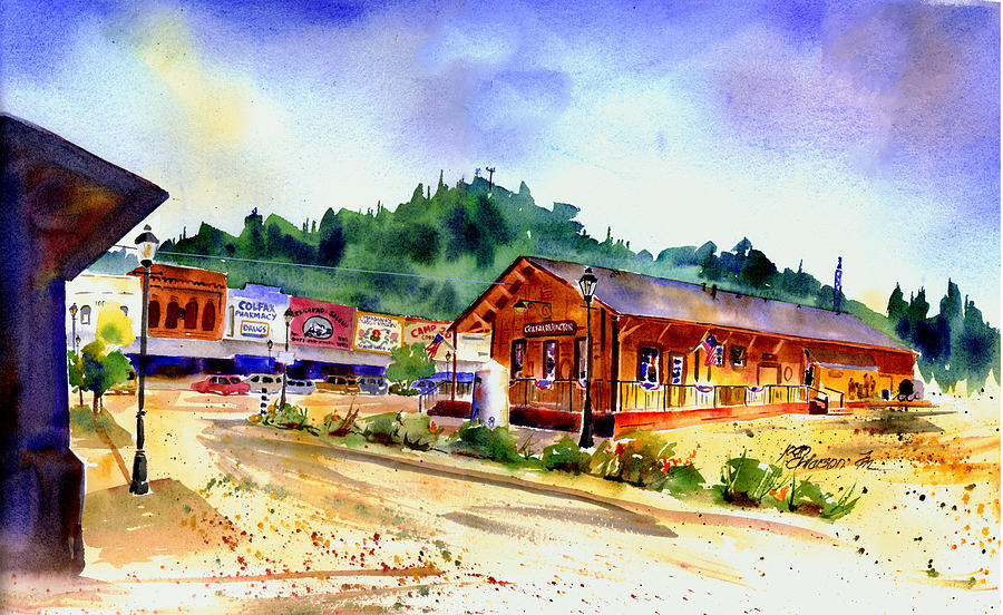 Colfax RR Junction Painting by Joan Chlarson