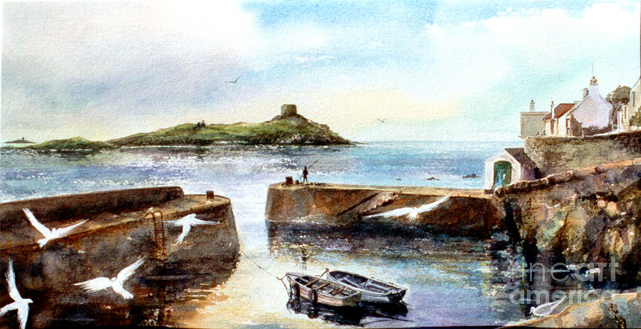 Coliemore Harbour Painting by Kate Bedell