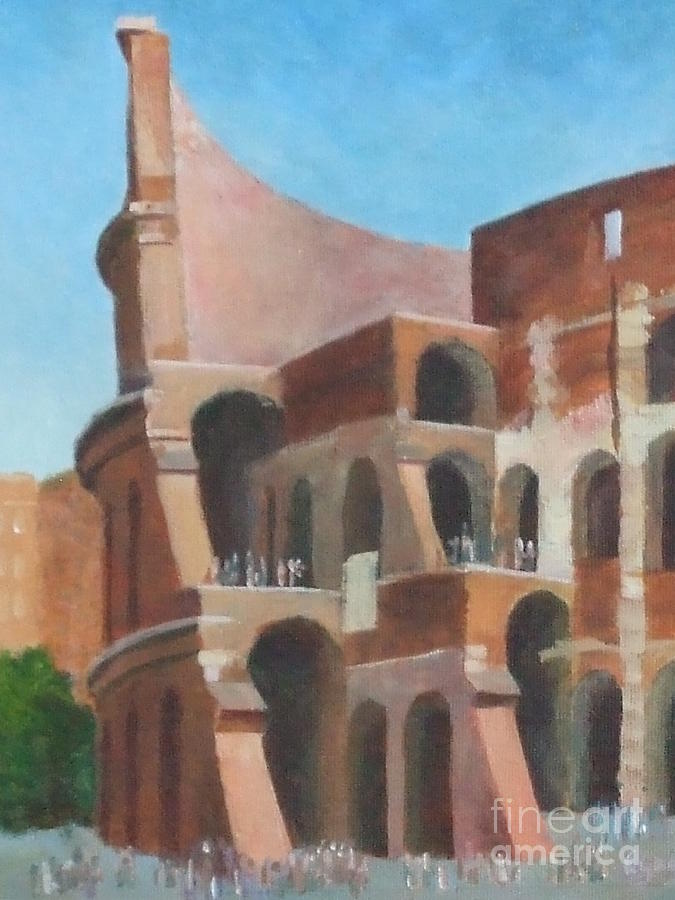 Coliseum Painting by Claire Gagnon