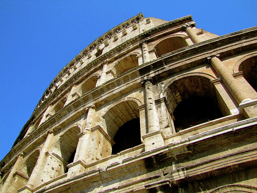 Coliseum Rome Photograph by Chris Bavelles