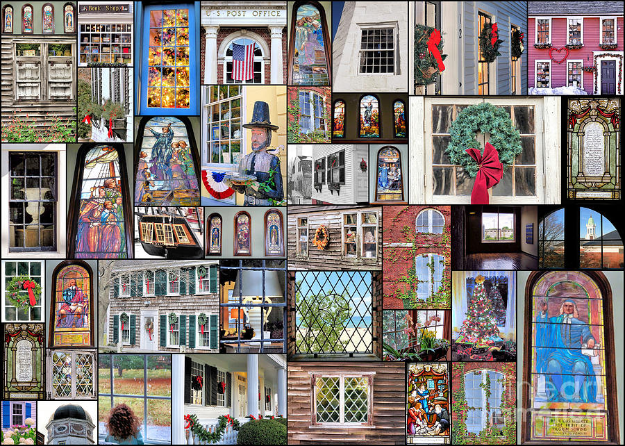Collage of Windows  Photograph by Janice Drew