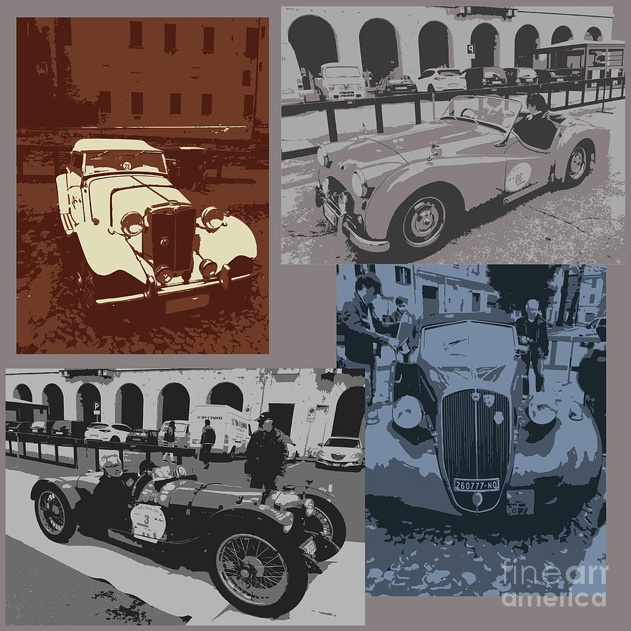  Retro Auto Collage Photograph by Marina Usmanskaya