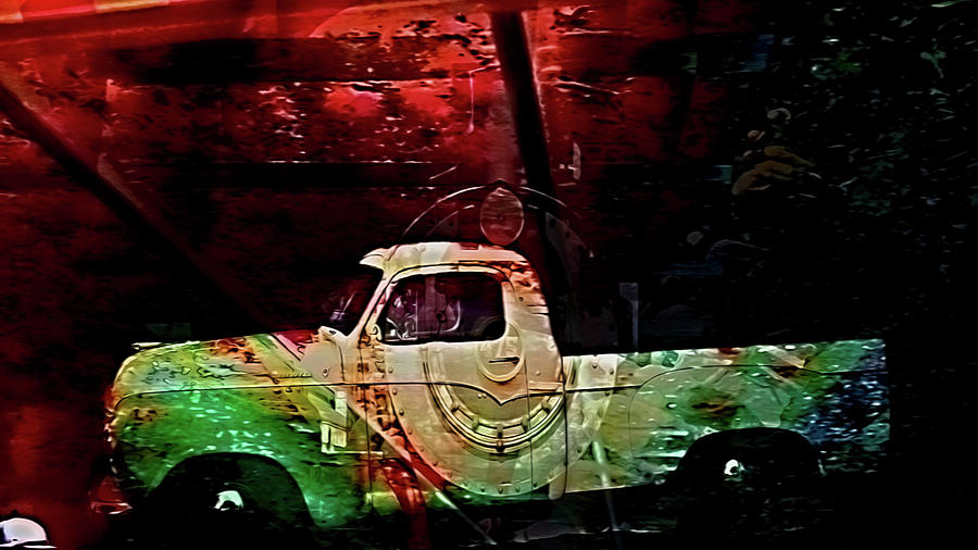 Collage Studebaker Digital Art by Cathy Anderson