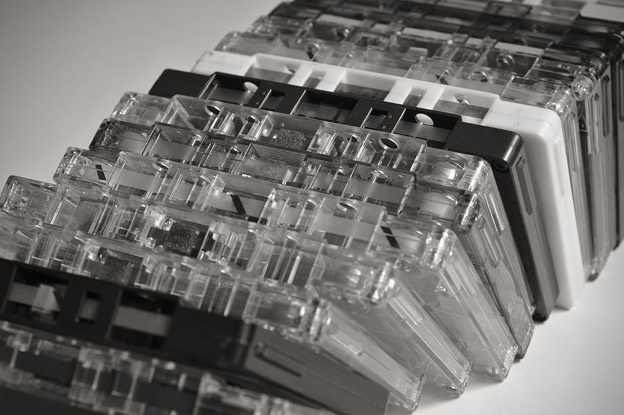 Collection of Audio Cassettes with Domino Effect Photograph by Angelo DeVal