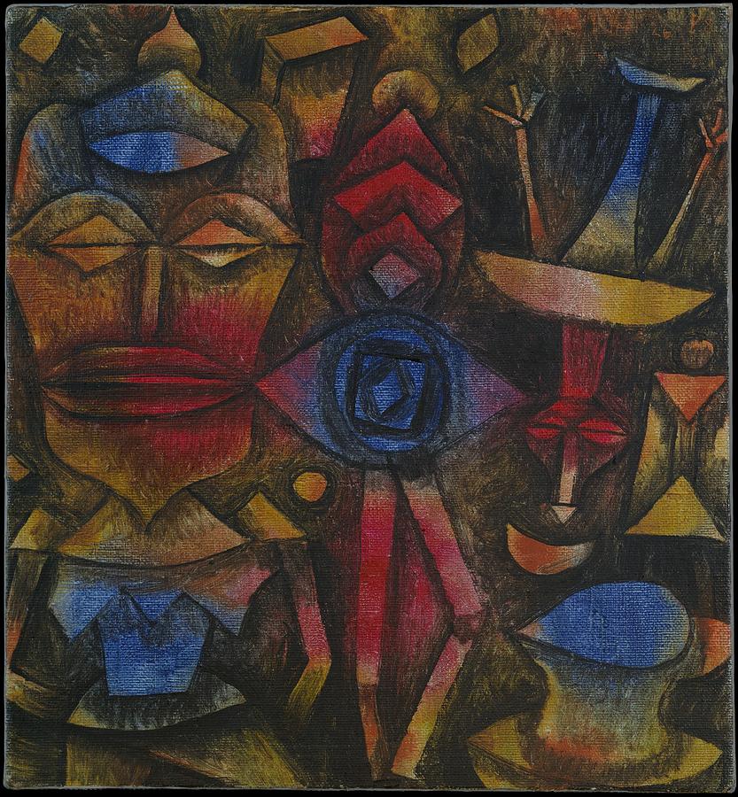 Collection Of Figurines Painting by Paul Klee