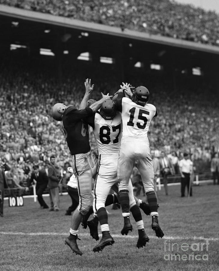 Athlete Photograph - College Football Game, C. 1950s by H. Armstrong Roberts/ClassicStock