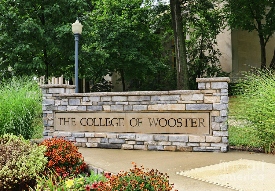 College of Wooster Sign 4107 Photograph by Jack Schultz