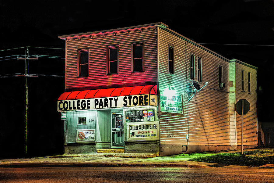 College Party Store Photograph by Randall Nyhof