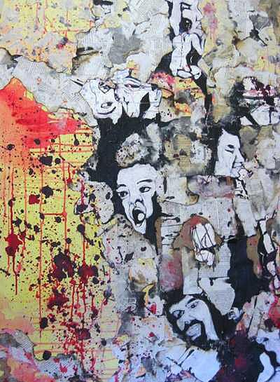 Collide Mixed Media by Sung Lee Collide Mixed Media by Sung Lee