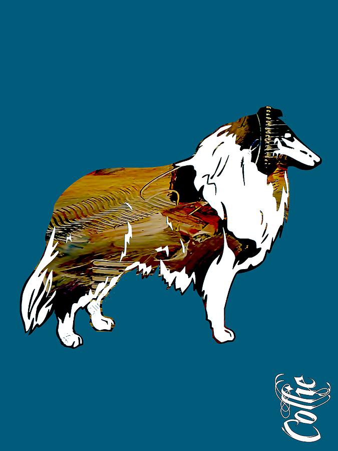 Dog Mixed Media - Collie Collection by Marvin Blaine