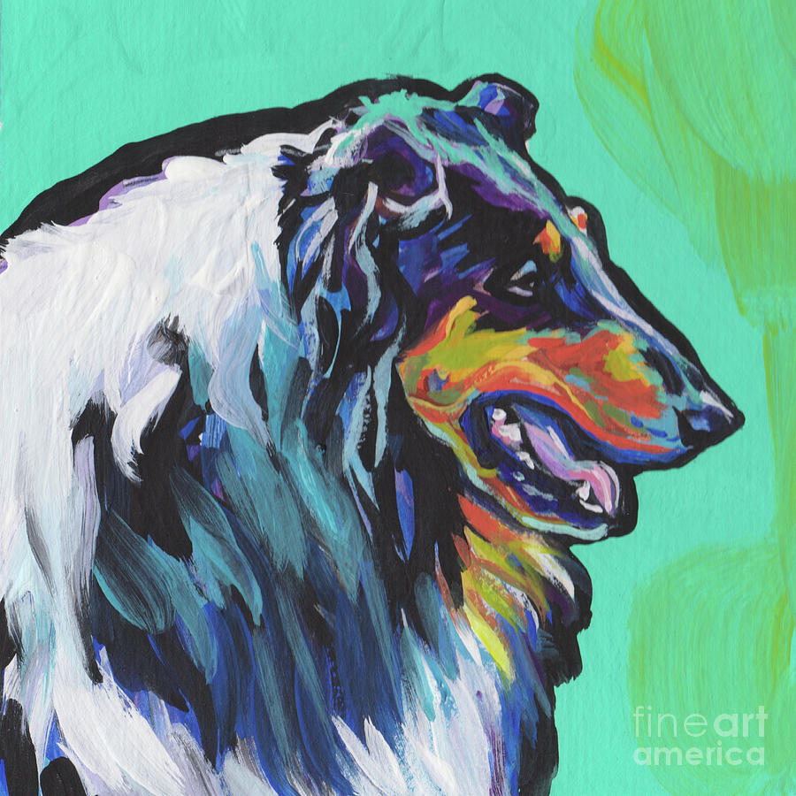 Collie Collie Painting by Lea