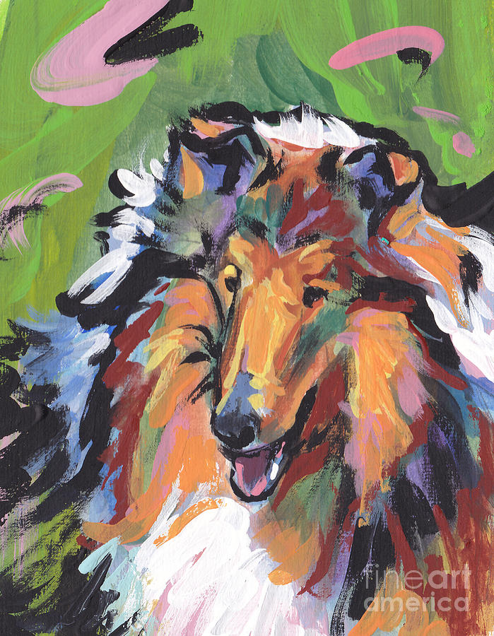 Collie Folly Painting by Lea S