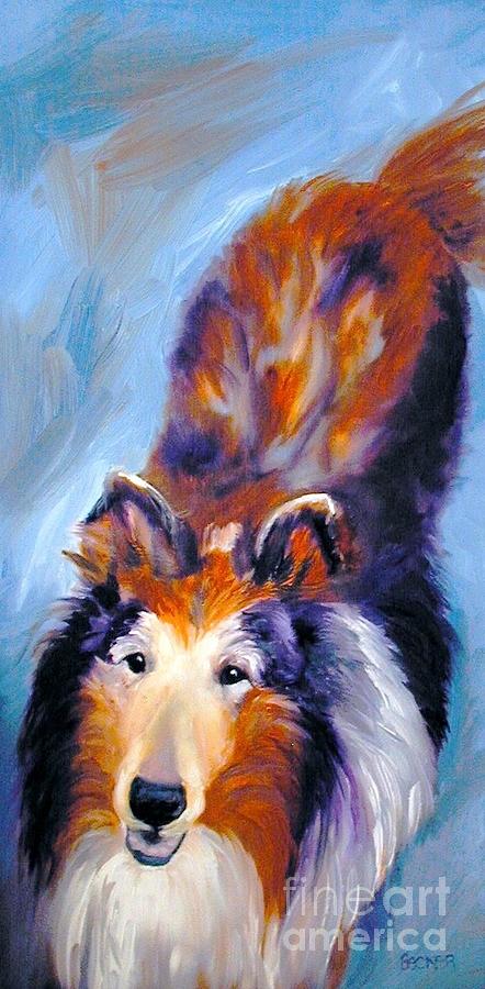 Collie Sable Rough 1 Painting by Susan A Becker
