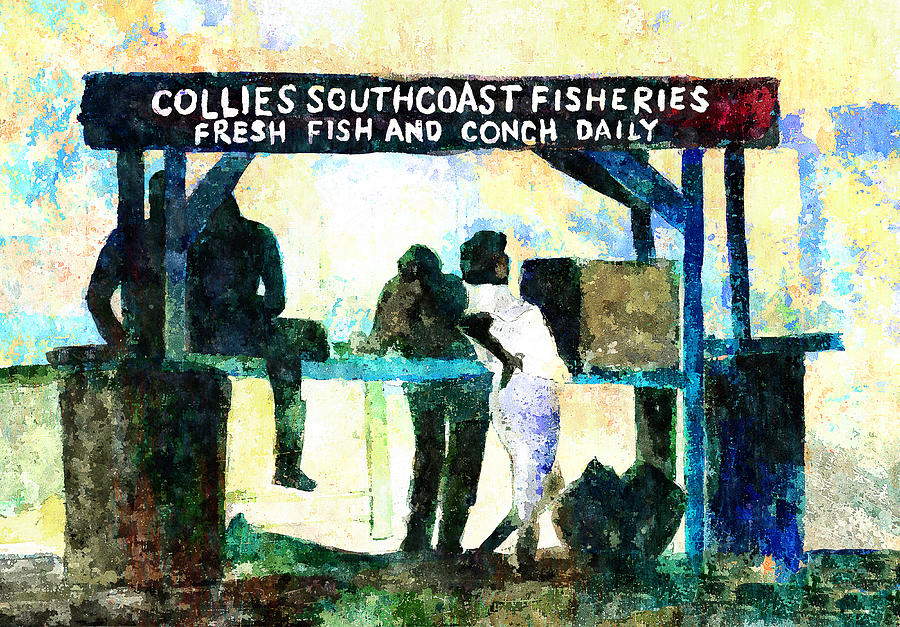 Collies Southcoast Fisheries Painting by Rick Mosher