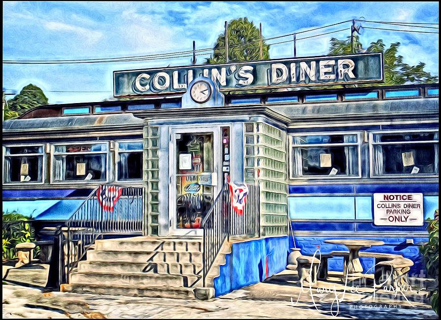 Collins Diner New Canaan,Conn Mixed Media by MaryLee Parker