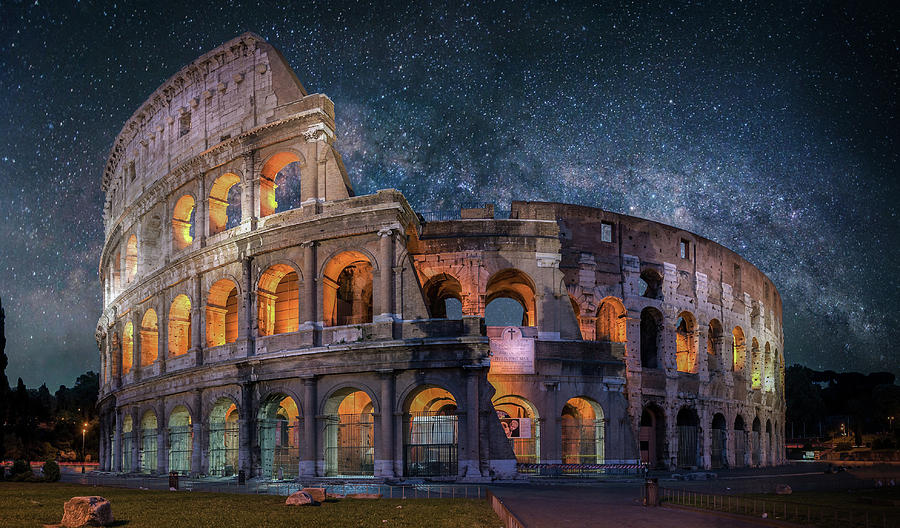 Colloseum Under The Stars Digital Art by Brent Shavnore Colloseum Under The Stars Digital Art by Brent Shavnore