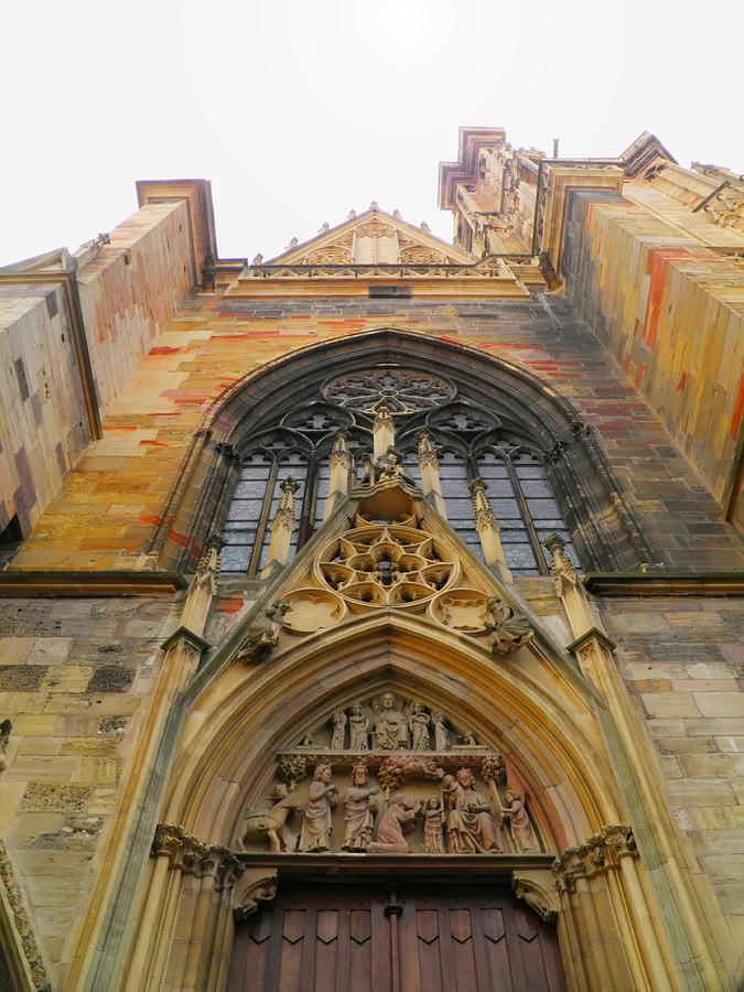 Colmar Gothic Cathedral Facade Photograph by Leone M Jennarelli - Pixels