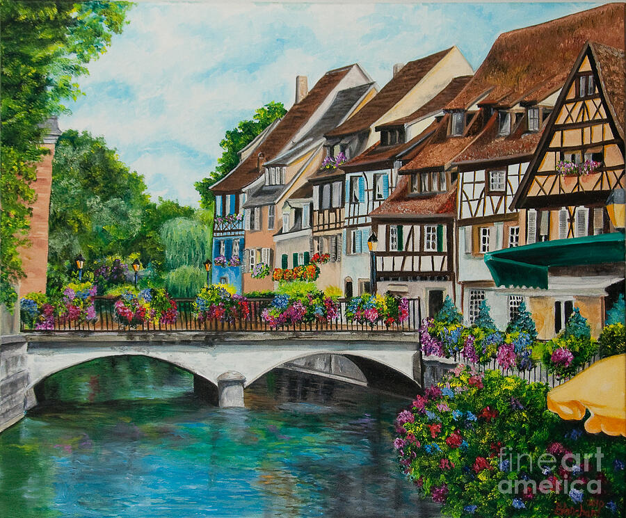 Flower Painting - Colmar In Full Bloom by Charlotte Blanchard