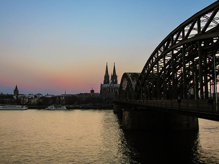 Sunset Photograph - Cologne - Germany by Cesar Vieira