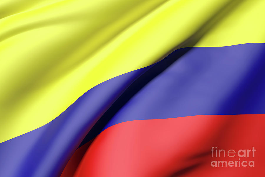 Colombia flag Digital Art by Enrique Ramos Lopez - Fine Art America