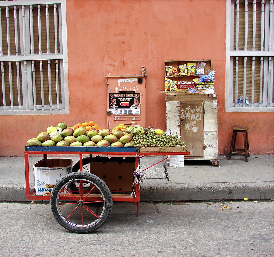 Colombia Fruit Cart Photograph by Brett Winn Pixels