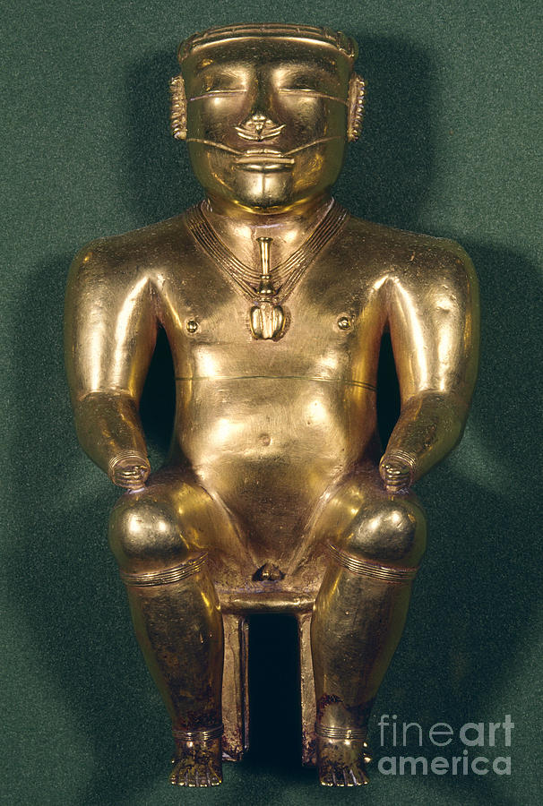 Colombia: Gold Figure Photograph by Granger