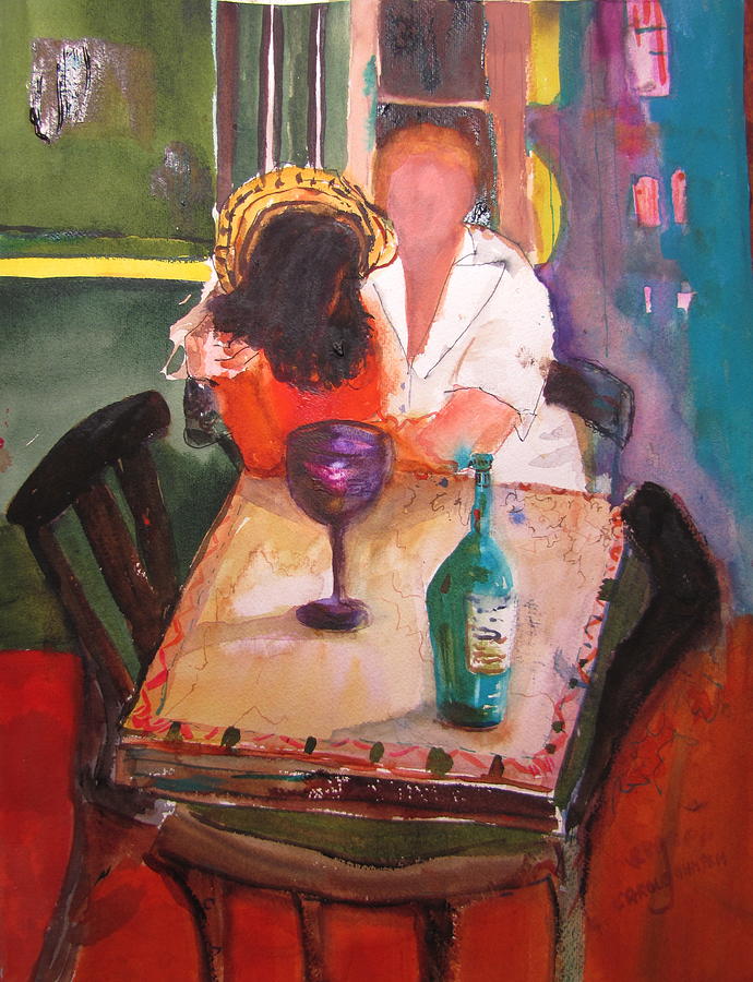 Colombian Cafe TWO Painting by Carole Johnson