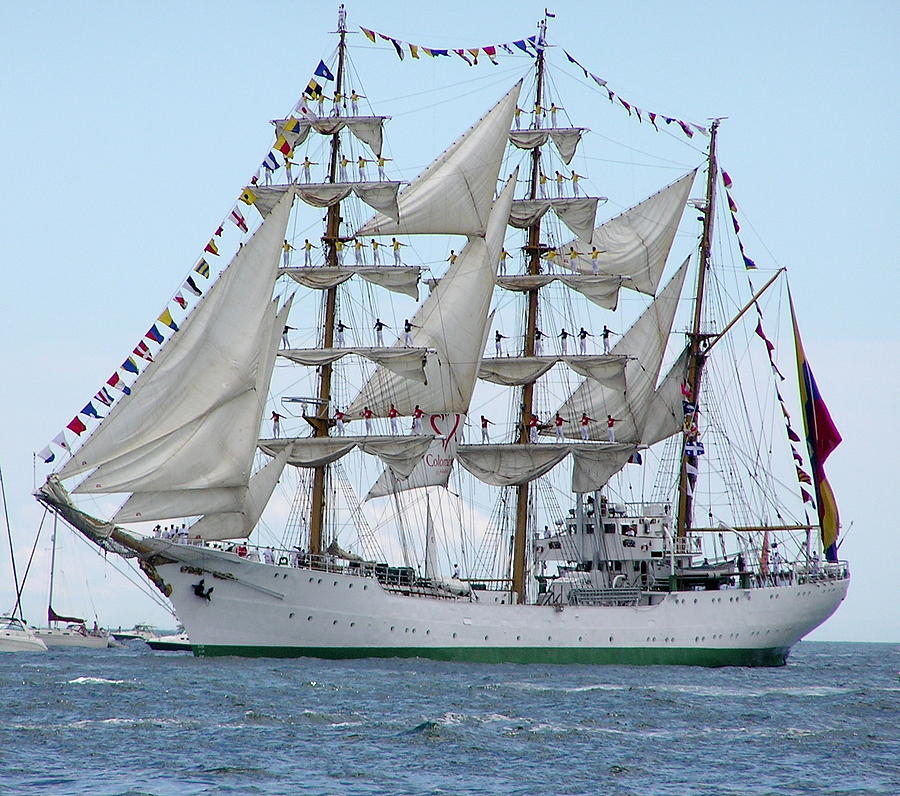 Tall Ship - Colombias Gloria In Newport Ri Photograph
