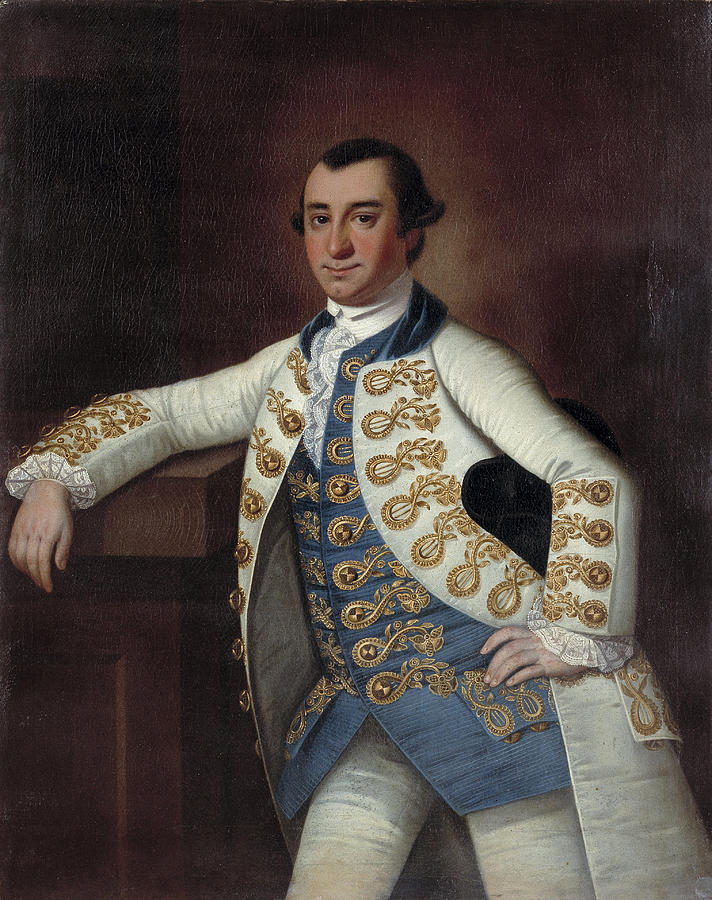 Colonel Barnard Elliott Jr. Painting by Jeremiah Theus