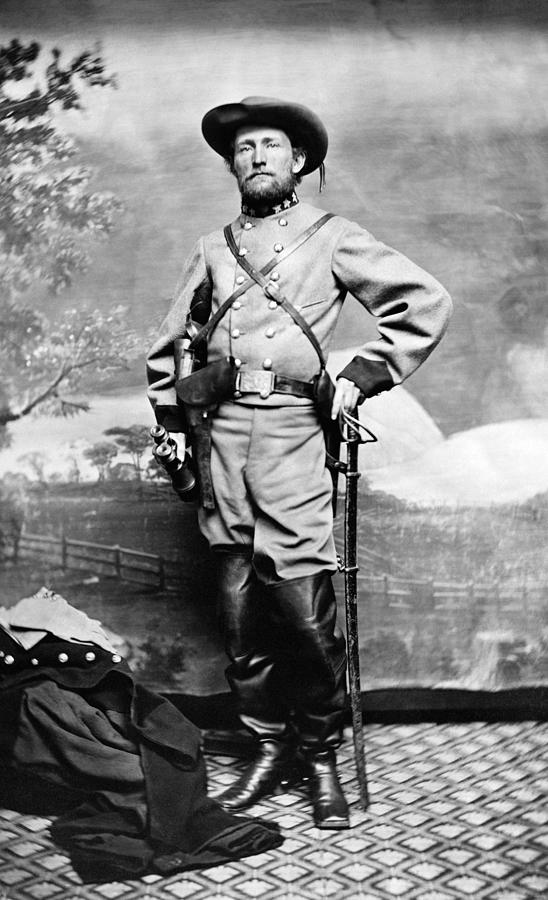Colonel John Mosby - Civil War Portrait Photograph by War Is Hell Store