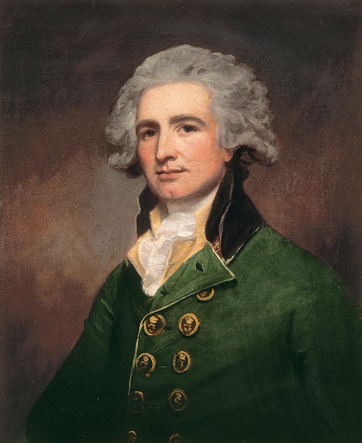 Colonel Robert Abercrombie Painting by George Romney