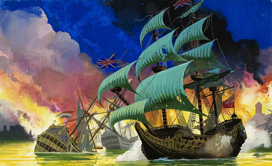Boat Painting - Colonel Robert Blake  by Severino Baraldi