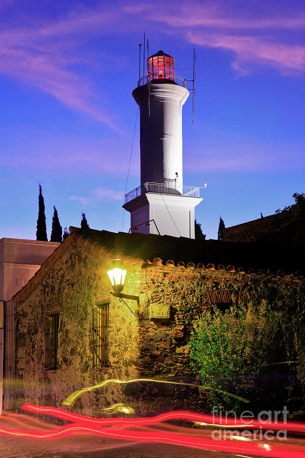 Colonia Lighthouse Photograph by Bernardo Galmarini