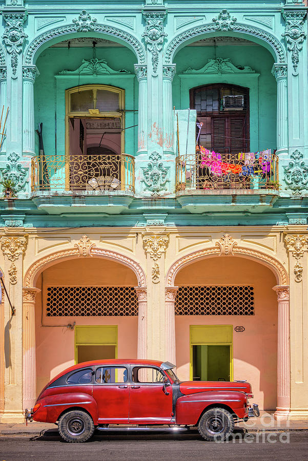 Architecture Photograph - Colonial architecture in Cuba by Delphimages Photo Creations