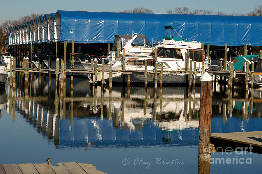 Colonial Beach Marina Photograph by Clayton Bruster