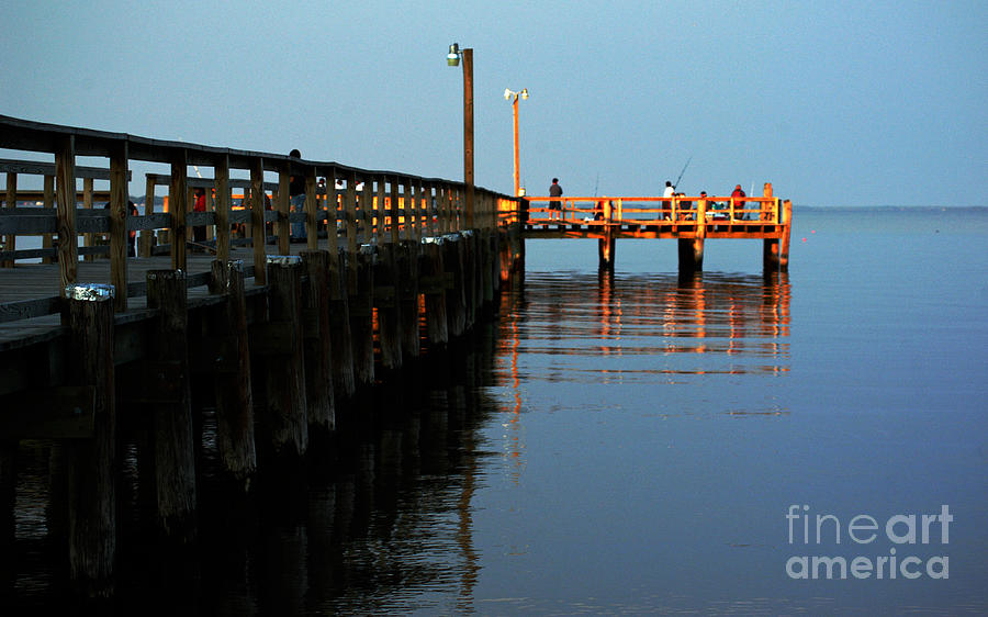 Colonial Beach Town Pier Photograph by Clayton Bruster