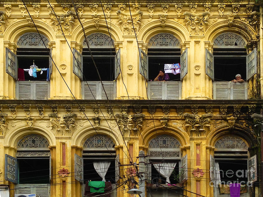 Colonial Facade Bo Soon Pat Street 8th Ward Central Yangon Burma Photograph by PIXELS  XPOSED Ralph A Ledergerber Photography