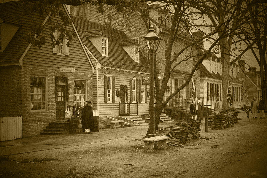 Colonial Morning - BW Photograph by Lou Ford