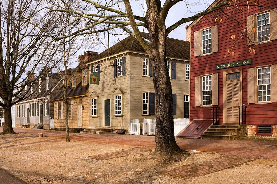 Colonial Street Scene Photograph by Sally Weigand