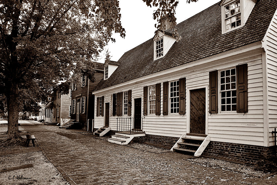 Colonial Times - Sepia Photograph by Christopher Holmes