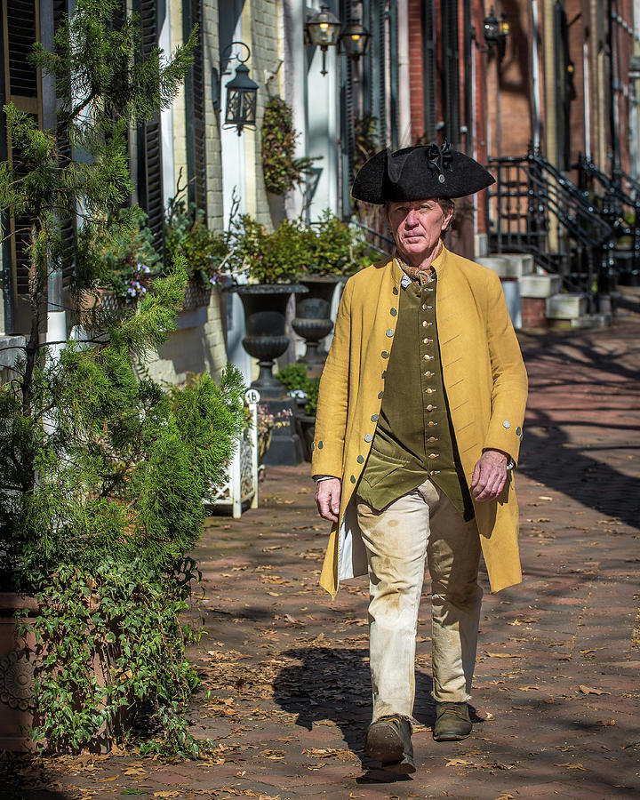 Colonial walking in Alexandria Virginia Photograph by William ...