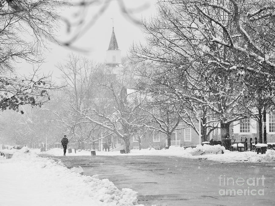 Colonial Williamsburg Snowfall Photograph by Rachel Morrison