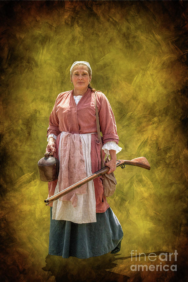 Colonial Woman with Rifle Digital Art by Randy Steele