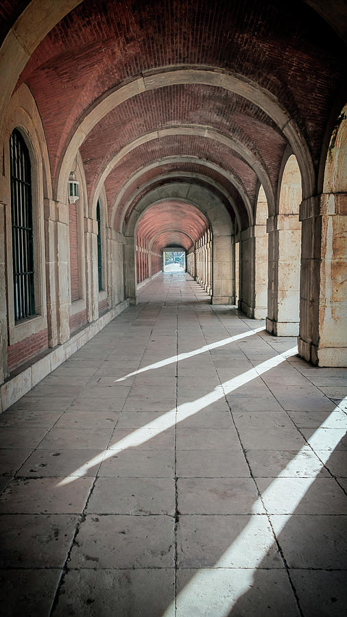 Colonnade Royal Palace Aranjuez Spain Photograph by Joan Carroll