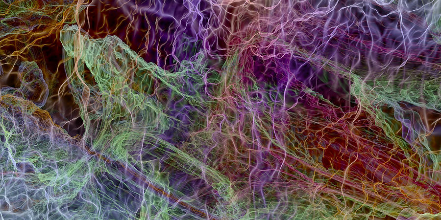 Color Abstract Smoke Digital Art by Matthew Lindley