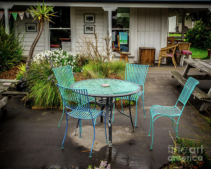 Color at Cafe Photograph by Perry Webster