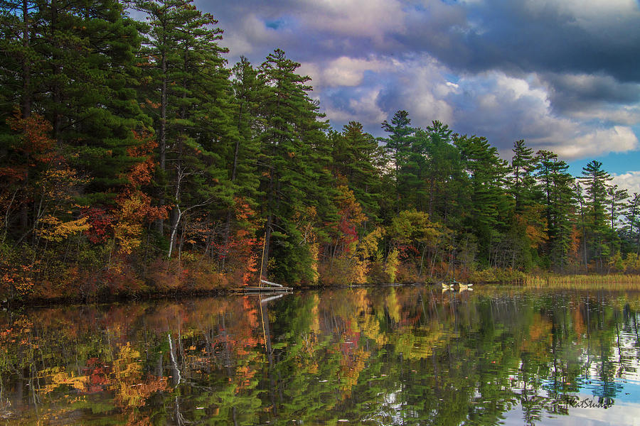 Color at Songo Pond Photograph by Tim Kathka