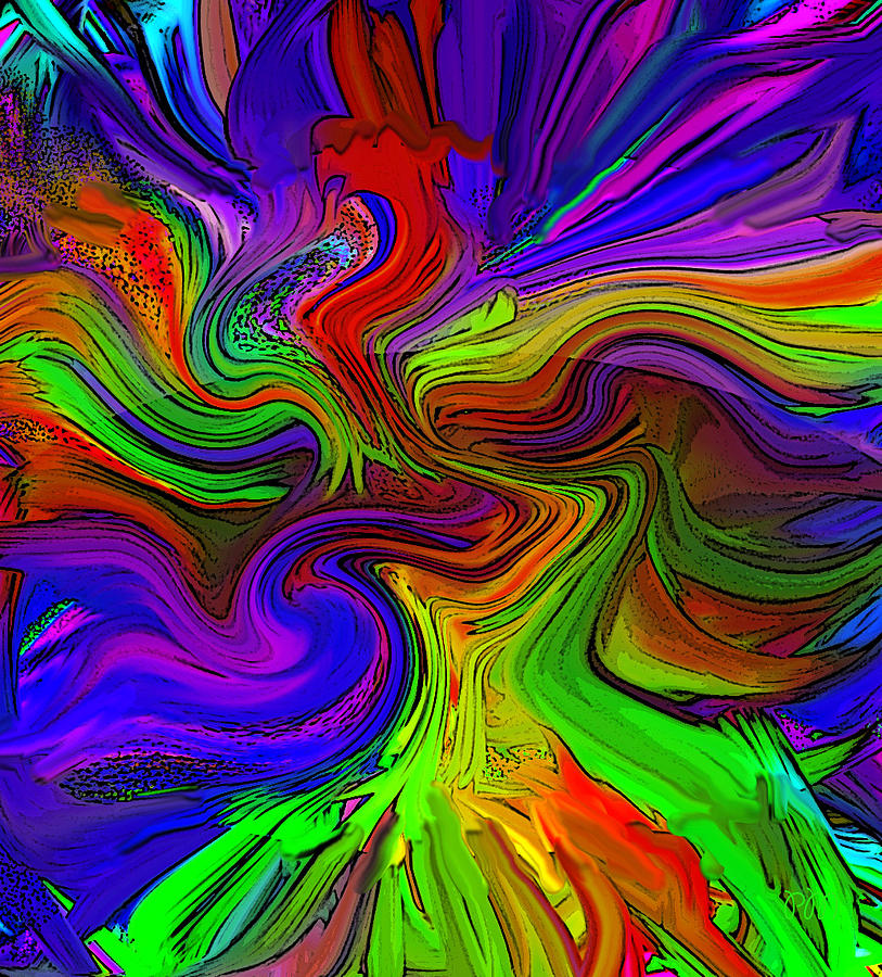 Color Blend R4 Digital Art by Phillip Mossbarger